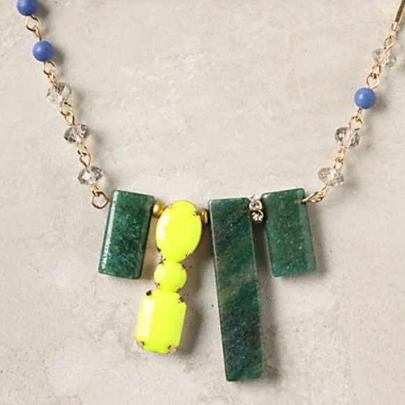 Anthropologie Jewelry - New Anthropologie Stone Deco Necklace